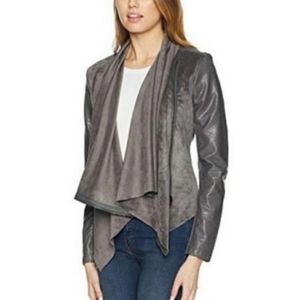 Blank NYC faux suede and faux leather jacket